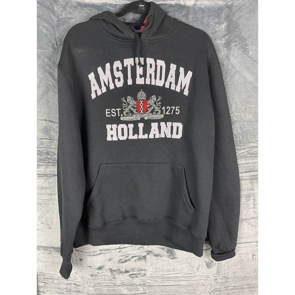 Amsterdam Holland embroidered pullover hoodie sweater XL